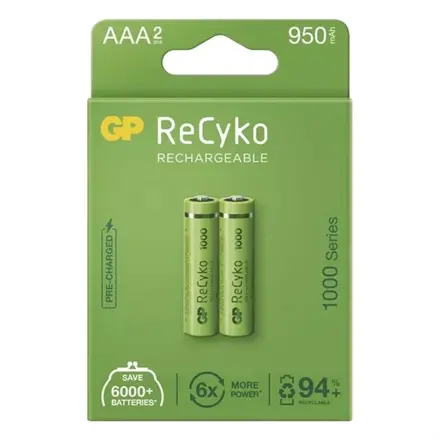 Nabíjacie batérie AAA (R03) 1,2V/950mAh GP Recyko 2ks