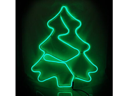 Vianočná LED ozdoba "STROM" zelená 230V