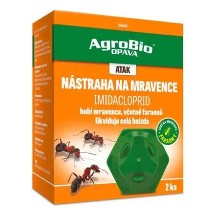 Nástraha na mravce AgroBio Atak Mravce Imidacloprid 2ks