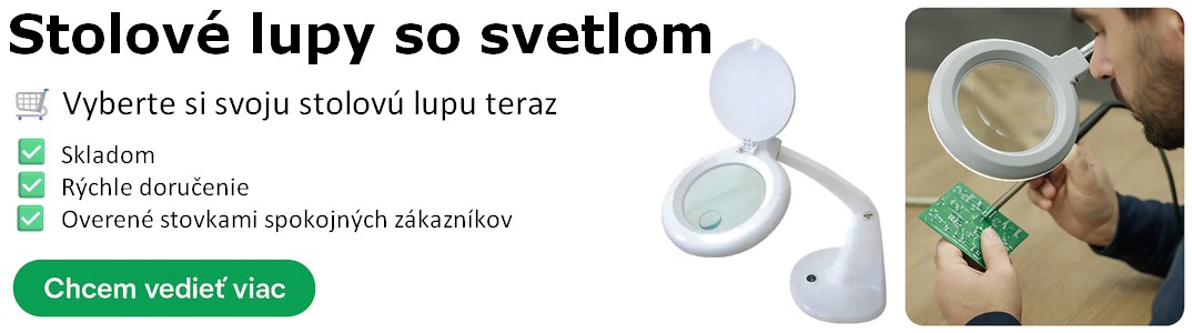 Stolové lampy  lupou