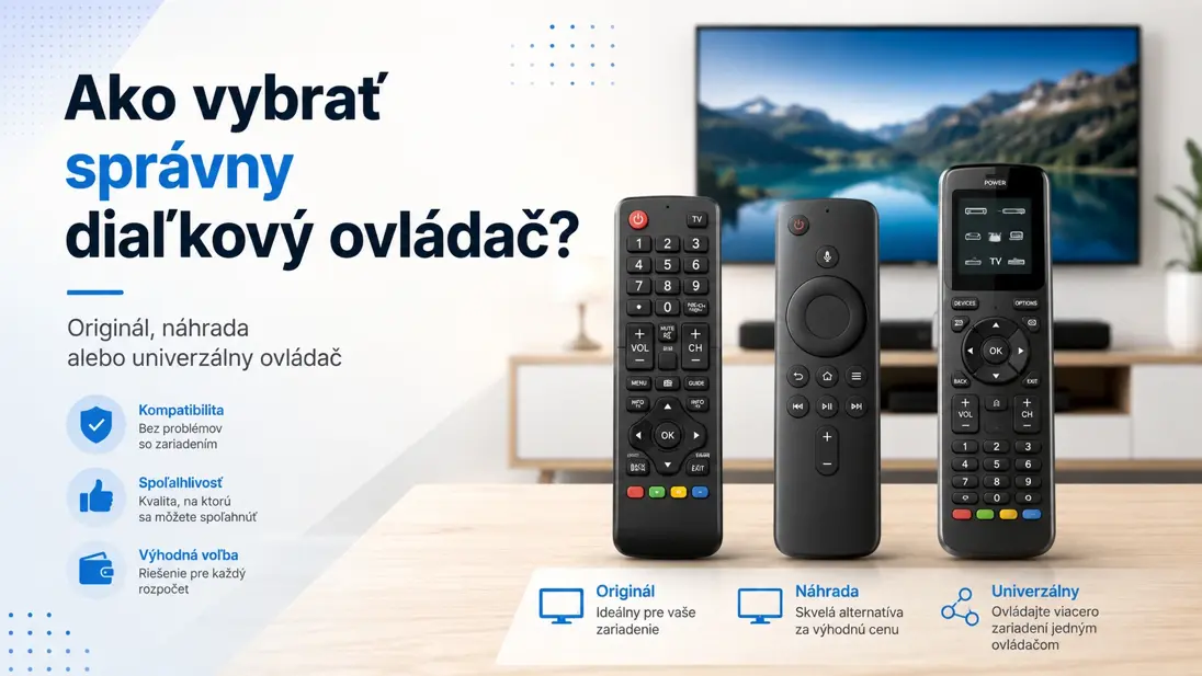Výber správneho diaľkového ovládača k televízoru podľa modelu