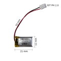 Nabíjací akumulátor LiPo 3,7V/100mA