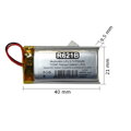 Nabíjací akumulátor LiPo 3,7V/700mA, R621B