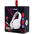 Herný headset Lorgar Noah 101, 3.5mm Jack, skladací dizajn, biely