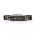 Prepínač 3x CINCH - 1x CINCH NEDIS VSWI2403BK