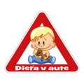 Samolepka na auto "Dieťa v aute" - chlapec