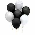 Sada balónov, čierno/biele 15ks