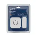 Bezdrôtový zvonček GETI GWDK108W kinetický, biely