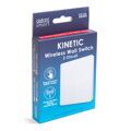 Kinetic nástenné tlačidlo - 433 Mhz - 2 obvody, biele