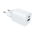 Rýchlonabíjačka Solight USB-C + USB-A GaN 33W PD, biela