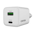 Sieťová rýchlonabíjačka Canyon CU45AC, 1x USB-C 45W, 1x USB-A 18W