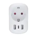 Cestovný adaptér s USB A+C 20W PD do Spojených štátov, typ B