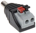 DC konektor 2.1/5.5mm terminál, pružinové svorky