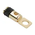 FASTON očko M8 (8 mm), 6 mm², čierne, pozlátené
