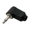 JACK konektor 3.5mm MONO uhlový, plast 