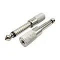 Redukcia JACK 3.5mm zdierka/6.3mm konektor, MONO, kov