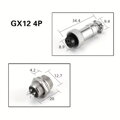 Konektor (kábel) + zdierka (panelová) GX12 4P