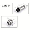Konektor (kábel) + zdierka (panelová) GX12 6P