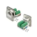 Panelová zdierka RJ45 cat.6, skrutkovacia, strieborná