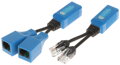 Rozbočovač 1x RJ45 / 2x RJ45 zdierky