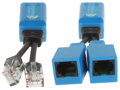 Rozbočovač 1x RJ45 / 2x RJ45 zdierky