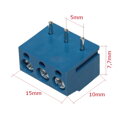 Svorkovnica uhlová na DPS 3x rozteč 5mm, v=9mm