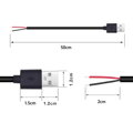 Kábel USB-A 50cm, iba napájanie