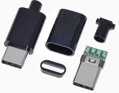 Konektor USB-C  s krytkou, na kábel 