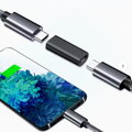 Spojka USB-C zdierka / USB-C zdierka, čierna