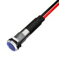 LED kontrolka 8mm s vodičmi 12-24VDC modrá