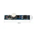 LED profilový stmievač tlačidlový 12-24V / 8A, s pamäťou