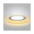 LED podsvietený panel,podhľadový, 6W+3W, 400lm, 4000K, okrúhly