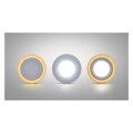 LED podsvietený panel,podhľadový, 6W+3W, 400lm, 4000K, okrúhly