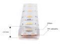 LED pás SMD2835 4000K 6W/840lm/56LED/1m 10mm 24V IP68 (10m)