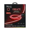 USB LED pásik 1,8m červený neónový