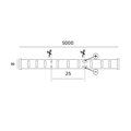 COB LED pás 12V 10W/m IP20 6500K 5m