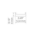 Difúzor KA-T-11 pre LED lišty KLUS, mliečny 1m 