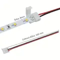 Uzatvárací konektor s vodičom pre LED pásiky 8mm