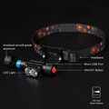 Nabíjacia LED čelovka SOLIGHT WN41, 650lm