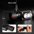 Nabíjacia LED čelovka SOLIGHT WN41, 650lm