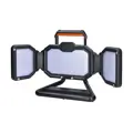 LED reflektor, 50W, prenosný, nabijací, 5000lm, oranžovo-čierny