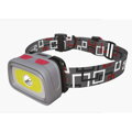 Čelovka COB + CREE LED + píšťalka, 3xAAA