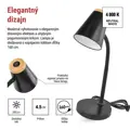 LED stolná lampa TARA, čierna