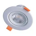 Podhľadové LED svietidlo 5W 400lm 4000K okrúhle strieborné