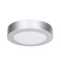LED panel 2v1, 3CCT, podhľadový / prisadený, 12W, 1020lm, IP54, strieborny, okrúhly