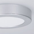 LED panel 2v1, 3CCT, podhľadový / prisadený, 12W, 1020lm, IP54, strieborny, okrúhly