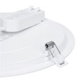 LED panel 2v1, 3CCT, podhľadový / prisadený, 12W, 1020lm, IP54, strieborny, okrúhly