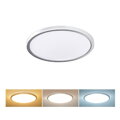 LED osvetlenie Acate, IP54, 18W, 1620lm, 3CCT, 22cm, strieborná