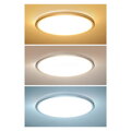 LED osvetlenie Acate, IP54, 18W, 1620lm, 3CCT, 22cm, strieborná