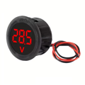 Digitálny panelový voltmeter 4-100VDC, okrúhly, červený